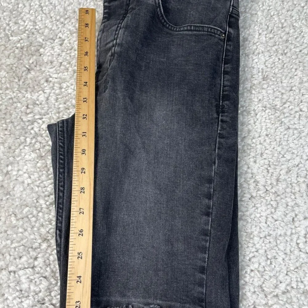 Ksubi Chitch World Tour Black Distressed Jean Red Stitch Mens 31x32